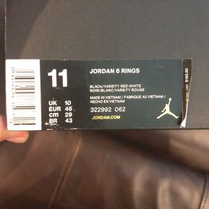 Jordan 6 rings